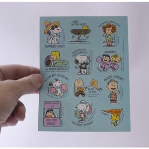Peanuts, Snoopy, Sticker Sheet, Teacher, School, Hallmark, ~ 250516-WH 254